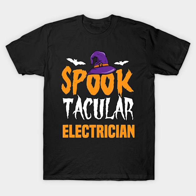 Spooktacular Electrician Halloween Costume T-Shirt by SabraAstanova